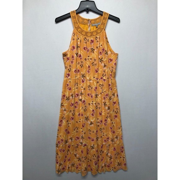 Daniel Rainn Women Sleeveless Floral Dress Size Large Polyester Blend B232 -9 - Picture 1 of 13